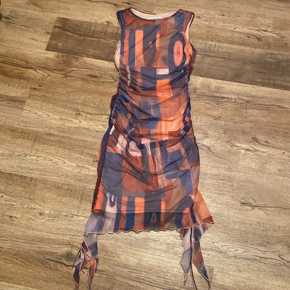 Pretty Garbage Mesh Mini Dress Small - Picture 3 of 4
